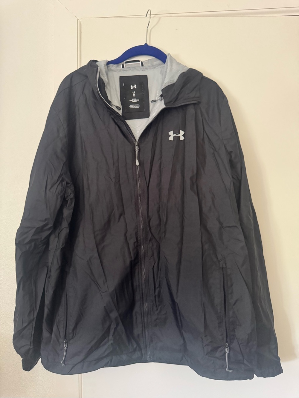 Under Armour Black Hooded Windbreaker